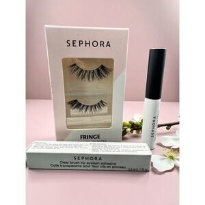 SEPHORA False Eyelashes Vegan Fringe PLUS SEPHORA Eyelash adhesive! 2-in1!!!!